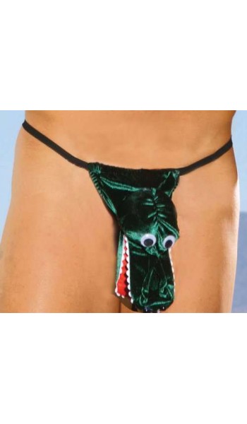 Alligator Pouch Mens Thong Underwear