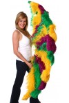 Mardis Gras Ostrich Feather Full Body Fan