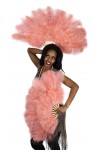 Apricot Blush Ostrich and Marabou Feather Fan