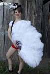 White Ostrich Feather Xtra Large Fan