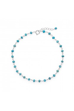 Blue Sea Turquoise Anklet