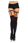 Studded Black Leg Garters