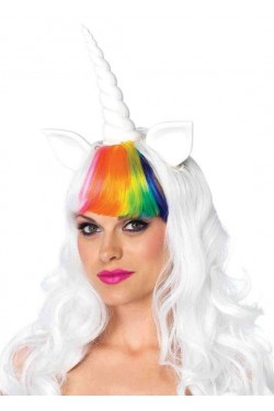 Unicorn Cosplay Costume Wig and Tail Set