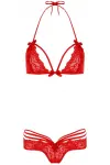 Be Bold Red Lace Bralette and Panty Lingerie Set