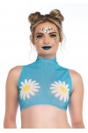 Daisy Blue Crop Top