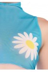 Daisy Blue Crop Top