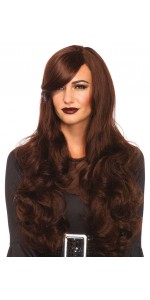 Extra Long Brown Wavy Wig