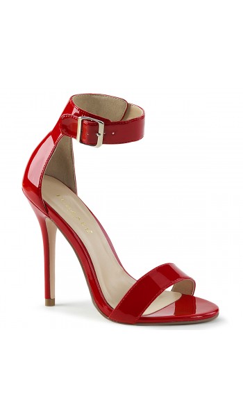 Amuse Red Ankle Strap Sandal