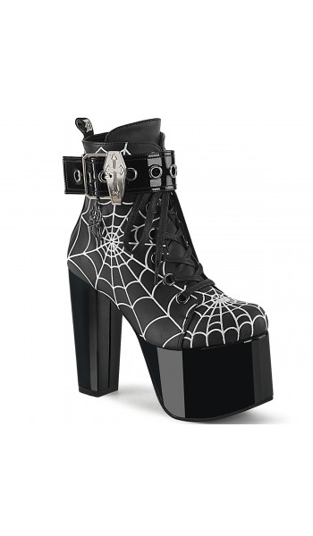 Spiderweb Torment Boots with Coffin Buckle