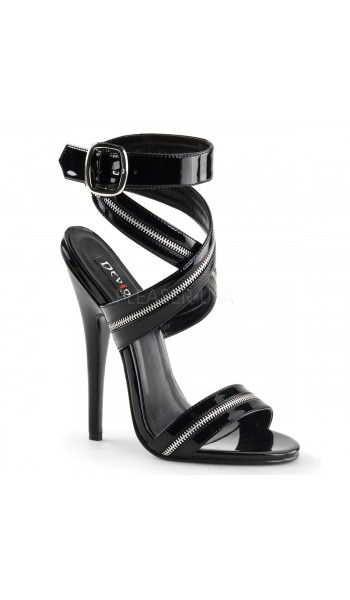 Zippered Domina High Heel Sandal