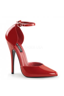 Red D-Orsay Domino High Heel Pump