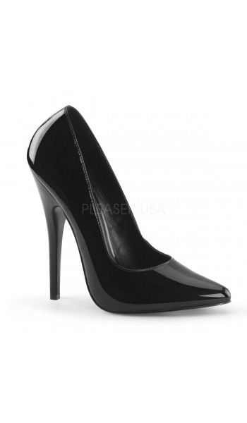 Classic Black 6 Inch High Heel Pump