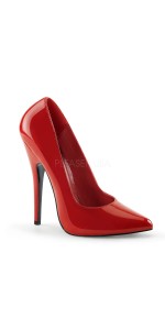 Classic Red Heel 6 Inch High Pump