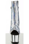 Mermaid Silver Hologram Ankle Boots