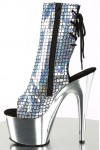 Mermaid Silver Hologram Ankle Boots