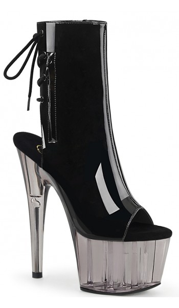 Smoke Platform Adore Black Patent Ankle Boots