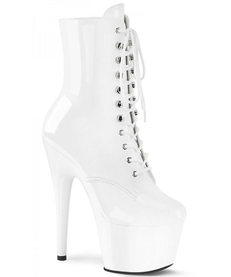 white stripper boots