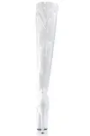 Adore White Thigh High Platform Boots
