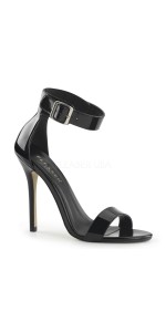 Amuse Black Ankle Strap Sandal