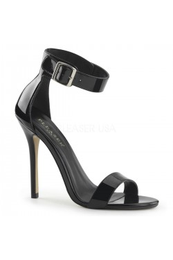 Amuse Black Ankle Strap Sandal