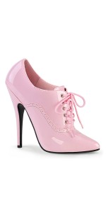 Domina 6 Inch High Heel Pink Patent Governess Shoes