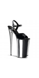 Black Chromed Ultra High 10 Inch Beyond Sandal