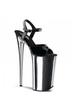 Black Chromed Ultra High 10 Inch Beyond Sandal