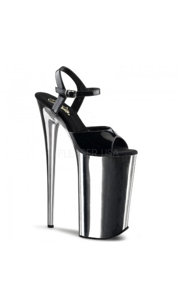 Black Chromed Ultra High 10 Inch Beyond Sandal