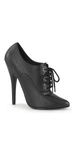 Domina 6 Inch High Heel Black Matte Governess Shoes