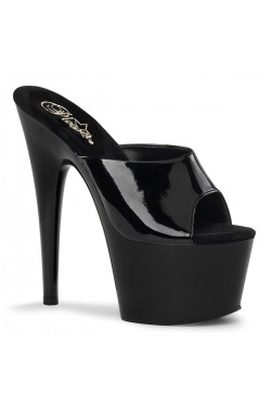 Adore Black Platform High Heel Mule