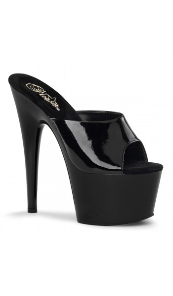 Adore Black Platform High Heel Mule