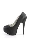 Teeze Black High Heel Platform Pump