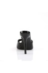 Classique Black Patent 4 Inch Mule