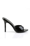 Classique Black Patent 4 Inch Mule