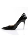 Classique Black Patent 4 Inch High Heel Pump