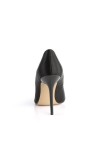 Classique Black Satin 4 Inch High Heel Pump