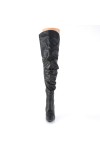 Classique Black Scrunch Thigh High Boot