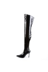 Lust Black Thigh High Boots