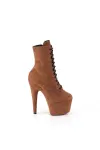 Caramel Suede Platform Adore Ankle Boots