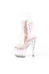 Clear and Pink Adore Platform Ankle Boot