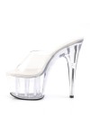 Adore Clear Platform High Heel Mule