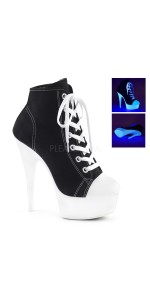 Black High Heel Platform Sneaker