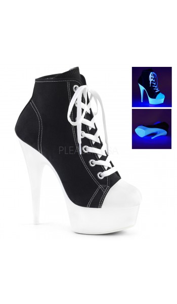 Black High Heel Platform Sneaker