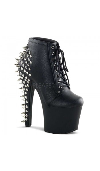 Fearless Extreme High Heel Studded Granny Boots