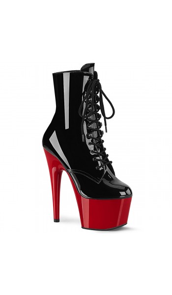 Red Platform Adore Black Ankle Boots