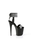 Blingy Black Flamingo 8 Inch Platform Sandal