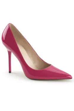 Classique Hot Pink Patent 4 Inch High Heel Pump