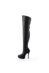 Indulge Leather Thigh High Platform Boots