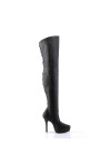 Indulge Leather Thigh High Platform Boots