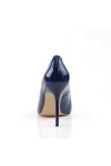 Classique Navy Patent 4 Inch High Heel Pump